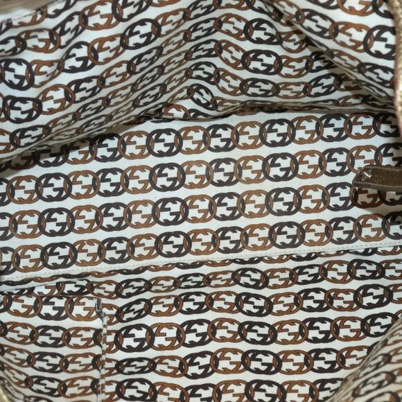 GUCCI GG Canvas Hand Bag Beige Gold 163805 Auth 135061 - Picture 9 of 16